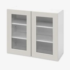 Szafki Kuchenne| Witryna BASIC PLUS BP/G80W cashmere