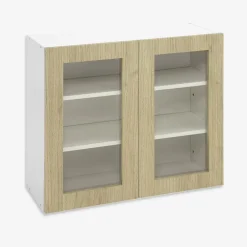 Szafki Kuchenne| Witryna BASIC PLUS BP/G80W sand barbera oak