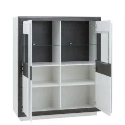 Witryny|FORTE Witryna CANNE NEW 2DS CQNV622B z oświetleniem