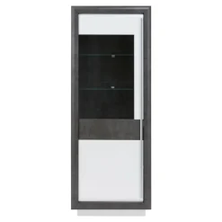 Witryny|FORTE Witryna CANNE NEW 1DS CQNV712LB z oświetleniem