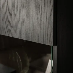 Witryny|inny Witryna do salonu czarna MOND