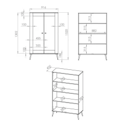 inny Witryna glamour niska VITERBO