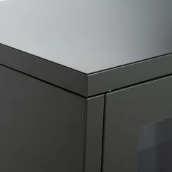 Witryny|inny Witryna metalowa grafitowo-czarna BOUIAN