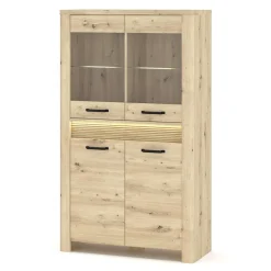 Witryny|Esteti Witryna MORIS 2D2W z oświetleniem