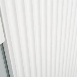 inny Witryna niska biała, z ryflowaniem VELUTTO