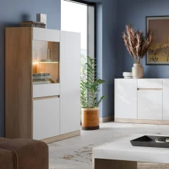 inny Witryna niska CALIMA dąb cremona biała