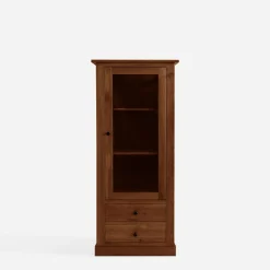 inny Witryna niska z litego drewna z szufladami STELLA dąb koniakowy