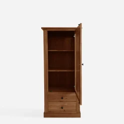 inny Witryna niska z litego drewna z szufladami STELLA dąb koniakowy