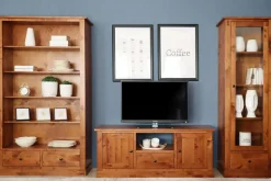 Witryny|inny Witryna niska z litego drewna PAOLA brzoza koniakowa