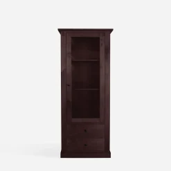 inny Witryna niska z litego drewna PAOLA brzoza mahoń