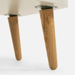 DiTrendi Witryna niska z oświetleniem LORENA 149 cm kaszmir