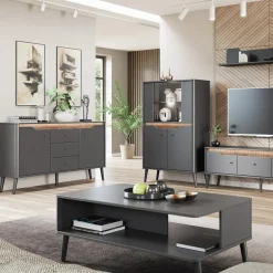 Witryny|DiTrendi Witryna niska z oświetleniem MODENA