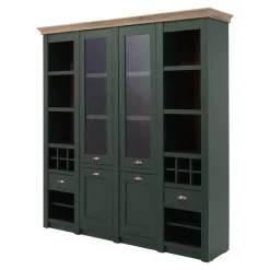 Witryny| Witryna szeroka CAMBRIDGE zielona 2D2W2S