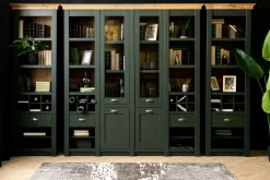 Witryny| Witryna szeroka CAMBRIDGE zielona 2D2W2S