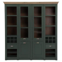 Witryny| Witryna szeroka CAMBRIDGE zielona 2D2W2S