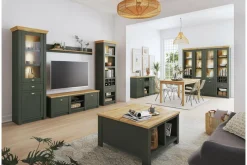 Witryny| Witryna szeroka CAMBRIDGE zielona 2D2W2S