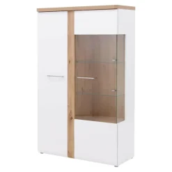 Witryny|FORTE Witryna TULUZA 1DS1D z oświetleniem