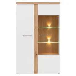 Witryny|FORTE Witryna TULUZA 1DS1D z oświetleniem