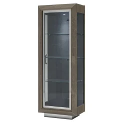 Modum Witryna wąska z oświetleniem ELITE DAY srebrna brzoza