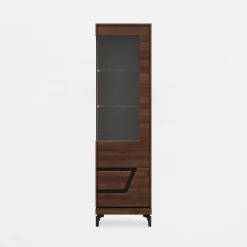 Witryny|Furni Home Witryna z czarnym dekorem VERO prawa