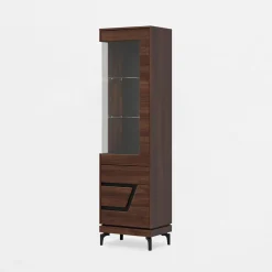 Witryny|Furni Home Witryna z czarnym dekorem VERO prawa