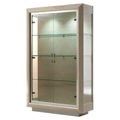 Modum Witryna z oświetleniem 125 cm ELITE DAY złota brzoza