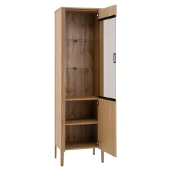 Witryna z ryflowaniem i oświetleniem LED NAVARRA prawa