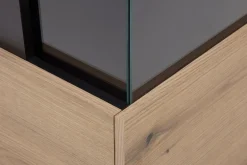 Witryna z szarym dekorem CORTE lewa