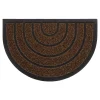 Wycieraczka półokrągła brązowa 40x60 cm