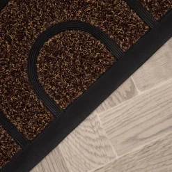 Wycieraczka półokrągła brązowa 40x60 cm