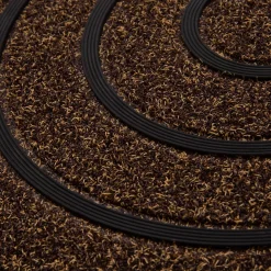 Wycieraczka półokrągła brązowa 40x60 cm