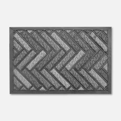 Wycieraczki|inny Wycieraczka szara w jodełkę TARTAN PUS 40x60 cm