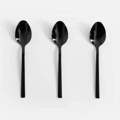 Sztućce|inny Łyżeczka do herbaty PIANO SHINY BLACK, 3 sztuki