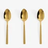 inny Łyżeczka do herbaty SHINY GOLD PIANO, kpl 3szt.