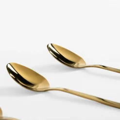 inny Łyżeczka do herbaty SHINY GOLD PIANO, kpl 3szt.