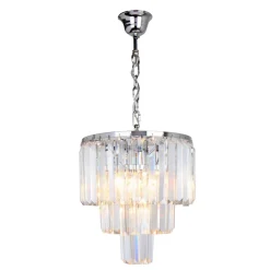 Zumaline Żyrandol chrom AMEDEO 29 cm