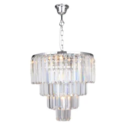 Żyrandole|Lampy Wiszące|Zumaline Żyrandol chrom AMEDEO 39 cm