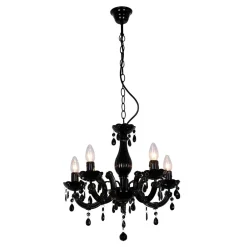 Zumaline Żyrandol retro czarny MAGNOLIA