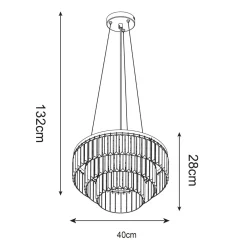 Żyrandole|Lampy Wiszące|Zumaline Żyrandol TIFANNY