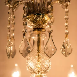 Żyrandole|Lampy Wiszące|Zumaline Żyrandol świecznikowy retro złoty CHATEAU 70 cm