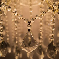 Zumaline Żyrandol świecznikowy retro złoty CHATEAU 100 cm