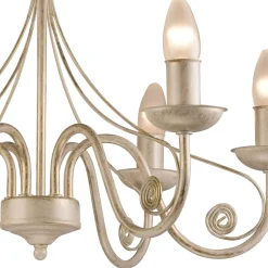 inny Żyrandol świecznikowy retro biało-złoty DONATO