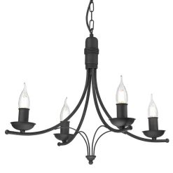 inny Żyrandol wiszący retro czarny LUCY