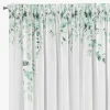 Firany, Zasłony I Akcesoria|Eurofirany Zasłona do salonu biało-zielona BETSY 350x250 cm