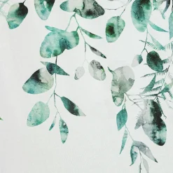 Firany, Zasłony I Akcesoria|Eurofirany Zasłona do salonu biało-zielona BETSY 350x250 cm