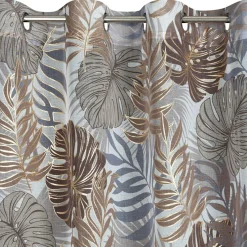 Firany, Zasłony I Akcesoria|Eurofirany Zasłona do salonu brązowa-złota KATE 140x250 cm