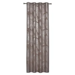 Zasłona do salonu na przelotkach taupe VANUA 140x260 cm