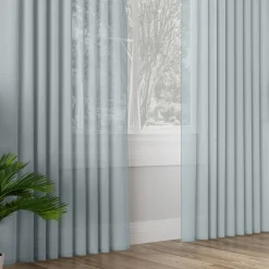 inny Zasłona do salonu pastelowy turkus BASIC 145x300 cm
