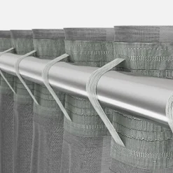 inny Zasłona do salonu szara BASIC 145x300 cm