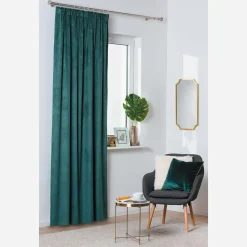 inny Zasłona do salonu zielona GOMERA 135x245 cm